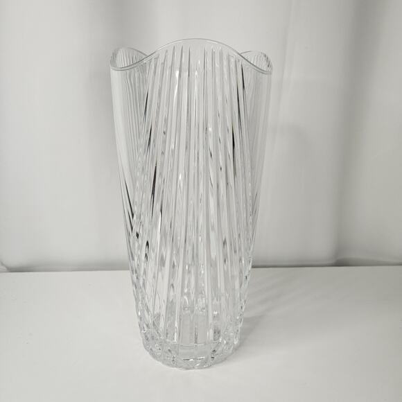 Arc International Cristal d'Arques Genuine Lead Crystal 11 3/4” Vase Vintage - Picture 2 of 7
